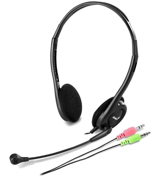 Гарнитура Genius HS-200C черный, проводная