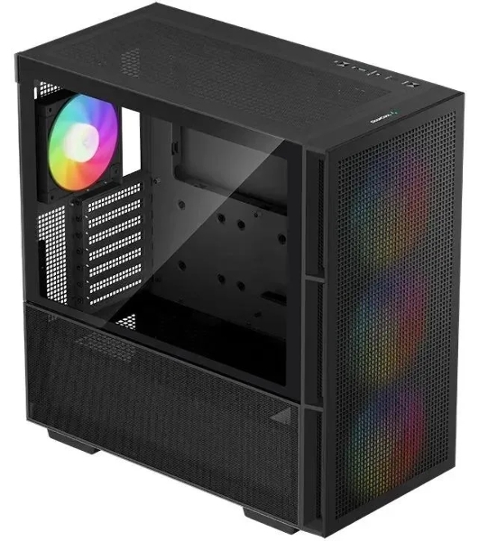 Компьютерный корпус DeepCool CH560 черный (R-CH560-BKAPE4-G-1) (ATX, без БП, 2хUSB, с окном)