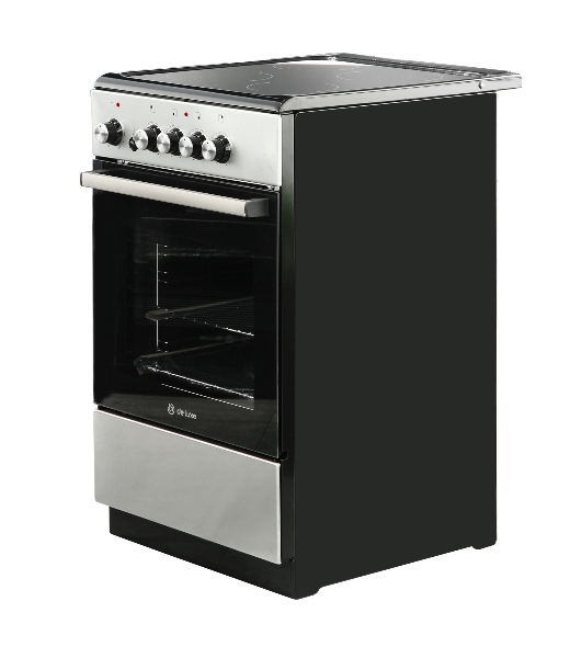 Плита электрическая De Luxe 506004.04ЭС-010 серебристый, конфорок 4 шт, духовка 60 л, 50 см x 87 см x 60 см