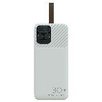 Портативный аккумулятор More choice (4620202550644) PB55-30 с кабелем 1USB 3.0A 22.5W PD - 30000mAh белый, фото7