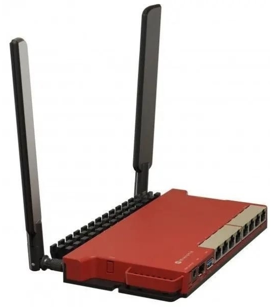 Роутер беспроводной MikroTik L009UiGS-2HaxD-IN AX600 10/100/1000BASE-TX, 2.4Ггц, 8*1Gbit, 1*SFP 2.5Gbit