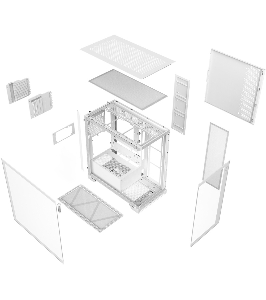 Компьютерный корпус XPG INVADER X белый (INVADERXMTWOF-WHCWW) Mid-Tower, Micro-ATX, Mini-ITX, Standard-ATX, USB 3.2 Gen2 Type-A, USB 3.2 Gen2 Type-C