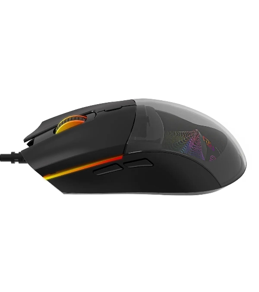 Мышь проводная Oklick 714GM черный, 3200 dpi, USB, кнопки - 7