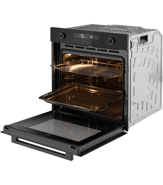 Духовой шкаф электрический Weissgauff EOM 741 PDB Black Edition черный
