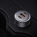 Автомобильное зарядное устройство Aukey Pathfinder 66W серый ACC-CC-P1, фото4