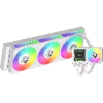 Система жидкостного охлаждения Formula V Line Cryo Wing Digi 360 WH, 360мм, LCD 2.73', 3x120мм, ARGB fans, LGA115X/1200/1700/1851/1366/2011/2066, AM3/AM4/AM5/Ryzen3/Ryzen5/Ryzen7/Threadripper/RT4, фото 1