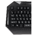 Комплект клавиатура+мышь Qumo Spirit of Wisdom проводной, USB, 2400 DPI, чёрный, фото9