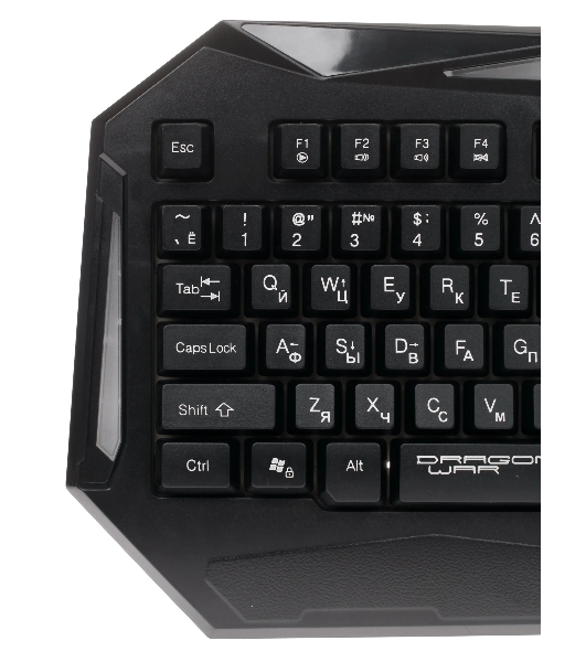Комплект клавиатура+мышь Qumo Spirit of Wisdom проводной, USB, 2400 DPI, чёрный