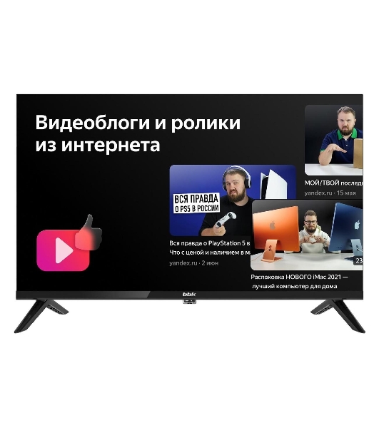Телевизор BBK 24' 24LEX-7218/TS2C черный LED HD Яндекс ТВ