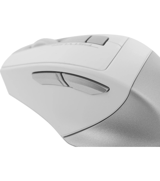 Мышь беспроводная A4Tech Fstyler FG35 серебристый/белый, 2000 dpi, радиоканал, USB, кнопки - 6