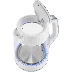 Чайник электрический Vitek VT-WK1059 1.7л. 2200Вт белый корпус: стекло/пластик, фото3
