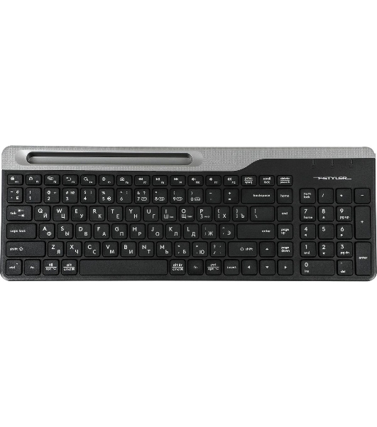 Клавиатура беспроводная A4Tech Fstyler FBK25, USB, Bluetooth/Радиоканал, черный/серый