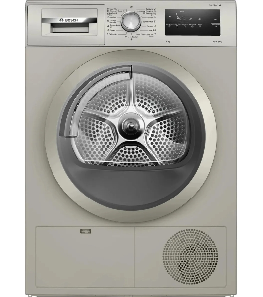 Сушильная машина Bosch WTN86202ME серый, 8 кг, сушка - конденсационная, программ - 13, 59.8 x 84.2 x 61.3 см
