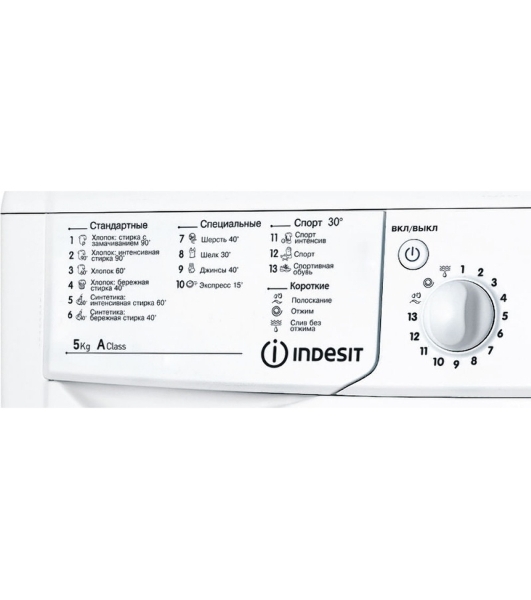 Стиральная машина Indesit IWSB 5085 CIS белый, загрузка фронтальная 5 кг, 800 об/мин., класс: А