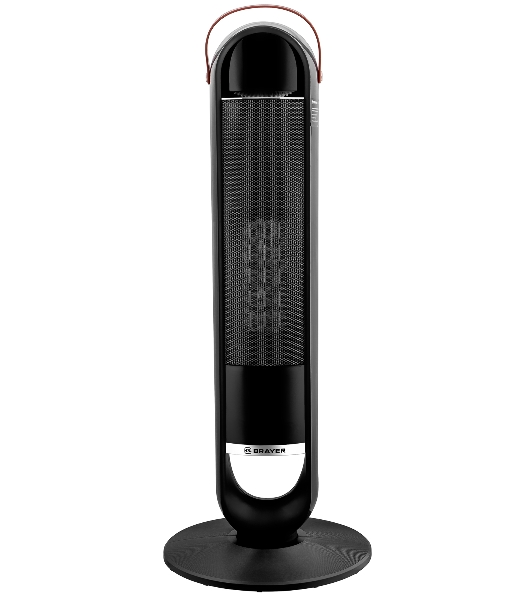 Тепловентилятор электрический BRAYER BR4862 чёрный, керамический, 2000 Вт, 20 м²