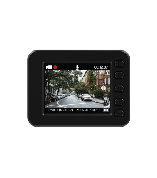 Видеорегистратор Navitel R250 DUAL DVR, 1920x1080, 2', с камерой заднего вида, G-сенсор, датчик движения
