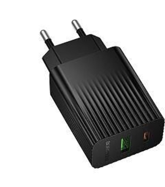 Сетевое зарядное устройство BOROFONE (6941991122750) BAS74A 1USB+1Type-C 3.0A QC3.0 PD 20W черный