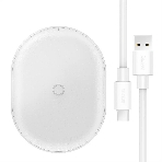 Беспроводное зарядное устройство Baseus WXGD-02 Jelly wireless charger 15W белый, фото 1