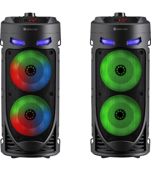 Портативная колонка Defender 16W черный CRASHBOOM