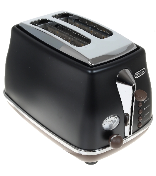 Тостер DeLonghi CTOV2103.BK черный, 900 Вт, 2 слота