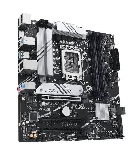 Материнская плата ASUS PRIME B760M-A-CSM, Socket LGA 1700, Intel B760, 4xDDR5, 4xSATA, 2xM.2, 1xPCIe 4.0 x16, 1xPCIe 4.0 x4, 2xHDMI, 1xDP, 1x 2.5Gb LAN, 2xUSB-A 3.1, 4xUSB-A 2.0, 3x3.5 мм, 7.1, mATX