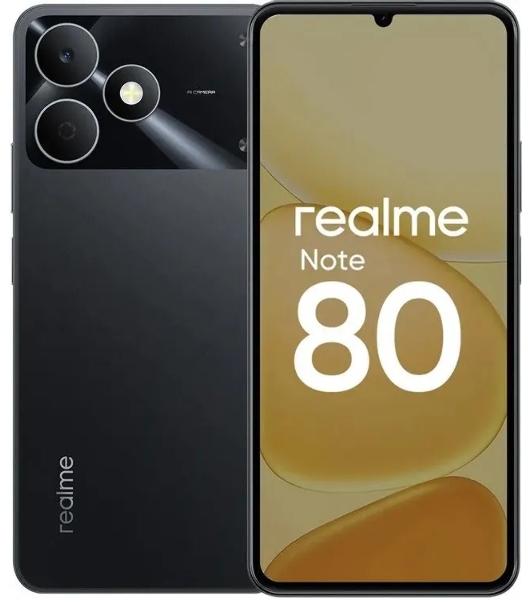 Смартфон Realme Note 80 RMX5388 4Gb, 64Gb, черный
