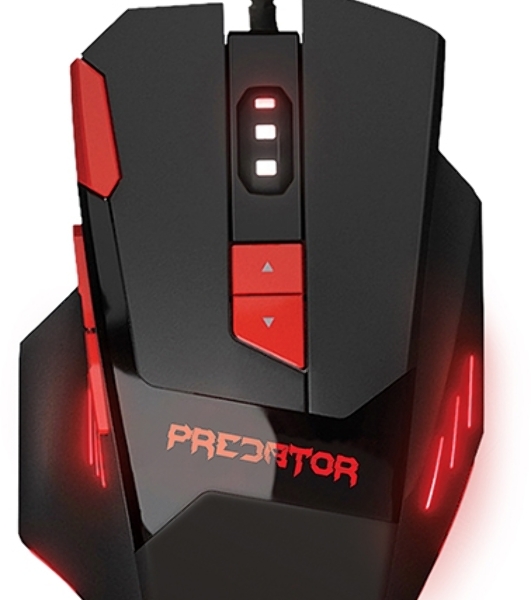 Мышь проводная Qumo Predator M80 черный, 3200 dpi, USB, кнопки - 8