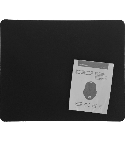 Мышь проводная Defender Arga GM-049 черный, 3600 dpi, USB, кнопки - 6