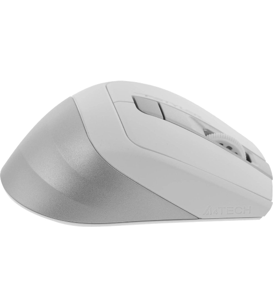 Мышь беспроводная A4Tech Fstyler FG35 серебристый/белый, 2000 dpi, радиоканал, USB, кнопки - 6