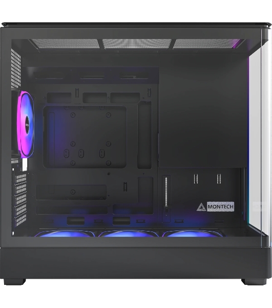 Корпус Montech King Pro 15, Mini-Tower, чёрный, 4 x 120 мм
