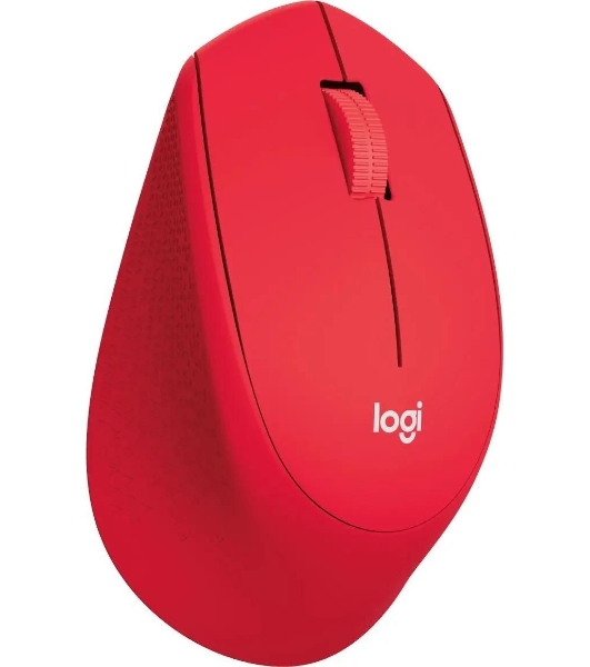 Мышь беспроводная Logitech M280 красный, 1000 dpi, радиоканал, USB, кнопки - 3