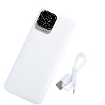 Портативный аккумулятор Perfeo Powerbank Atomic Age 20000 mAh/LED дисплей/PD + QC 3.0/Type-C/2 USB/Выход: 5A, max 22.5W белый (PF_E1475), фото3