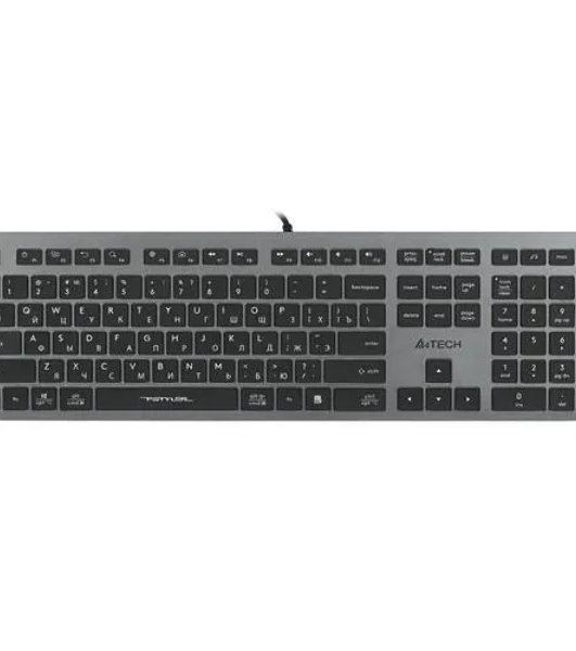 Клавиатура проводная A4Tech Fstyler FX60 серый/белый