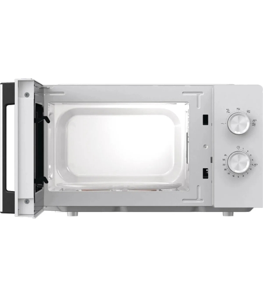 Микроволновая печь Gorenje MO17E1WH белый, 17 л, 700 Вт, переключатели - поворотный механизм