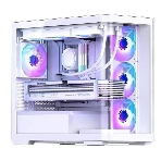 Корпус без блока питания JONSBO D300, Mini-Tower, TG, no fan, 2xUSB-A 3.2 + 1xUSB-C 3.2, mATX, mITX White, фото6