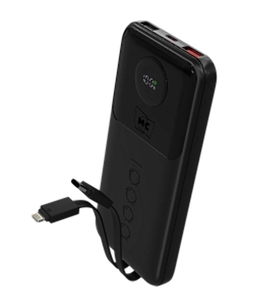 Портативный аккумулятор MORE CHOICE (4620202552792) PB35-10 10000mAh 2USB+1Type-C 3.0A 22.5W+PD20W+QC3.0, черный