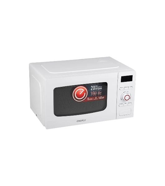 Микроволновая печь Energy EMW-20710Е белый, 20 л, 700 Вт, переключатели - кнопки, поворотный механизм