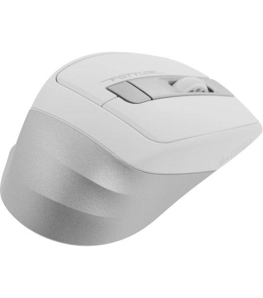 Мышь беспроводная A4Tech Fstyler FG35 серебристый/белый, 2000 dpi, радиоканал, USB, кнопки - 6