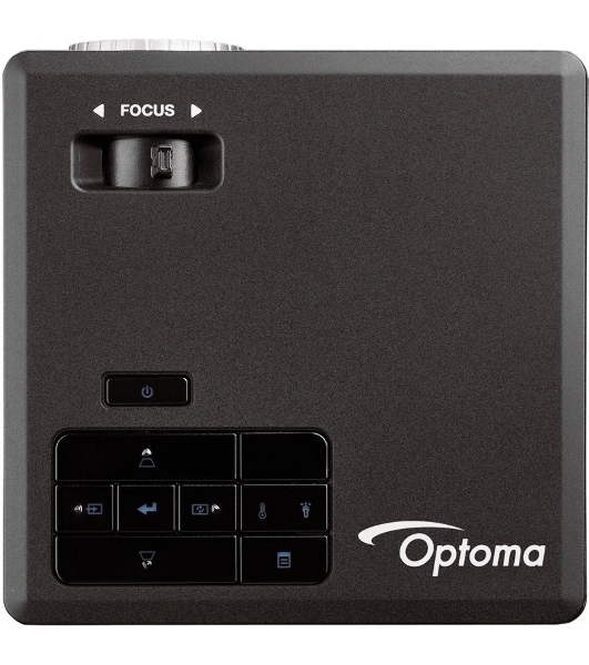 Проектор Optoma ML750e (DLP, LED, WXGA 1280x800, 700Lm, 15000:1, HDMI, USB, MHL, MicroSD, 1x1W speaker, 3D Ready, led 20000hrs, черный, 0.38kg)