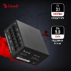 Блок питания Bloody BD-PS1000G, 1000Вт, 80 PLUS Gold, 140мм, модульный, черный, фото5