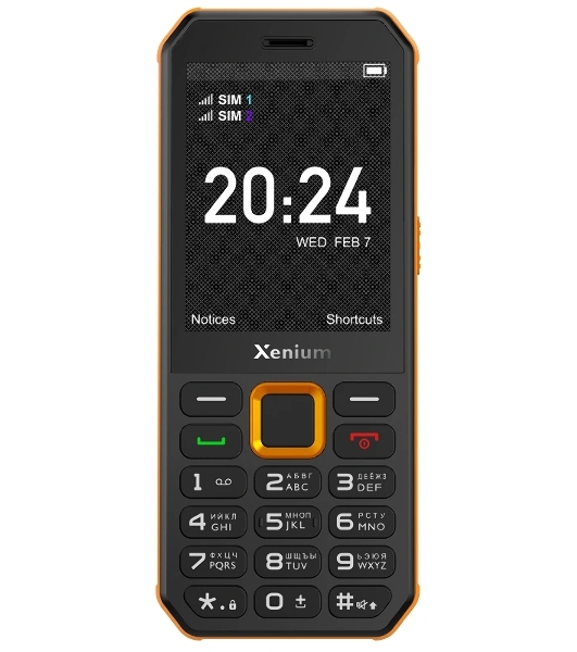 Мобильный телефон Xenium X300 черный/оранжевый