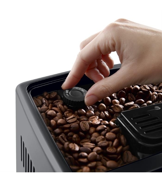 Кофемашина автоматическая DeLonghi Dinamica Plus ECAM380.85.SB серебристый/черный, исп. кофе - зерновой/молотый, 1.8 л, 1450 Вт, 15 Бар.