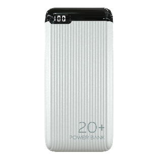 Портативный аккумулятор More choice (4620202550514) PB19-20 2USB 2.1A - 20000mAh белый