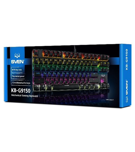 Клавиатура SVEN KB-G9150 проводная, USB Type-A, чёрный