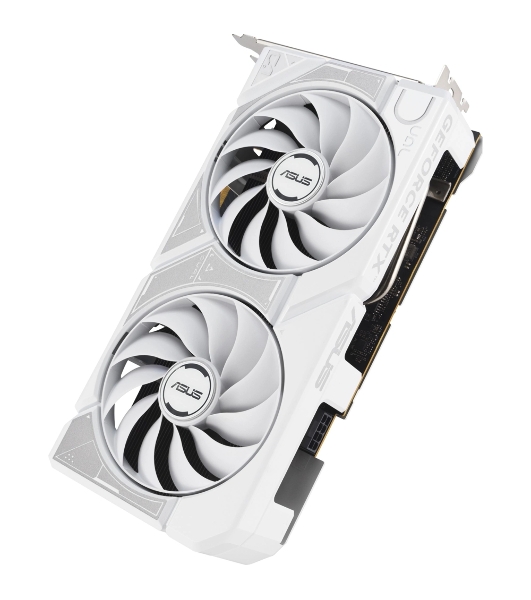 Видеокарта Asus GeForce RTX 5060 DUAL OC White, Nvidia RTX 5060, 8GB GDDR7, 128 bit, PCI-E 5.0, DPx3, HDMIx1, 2535 MHz