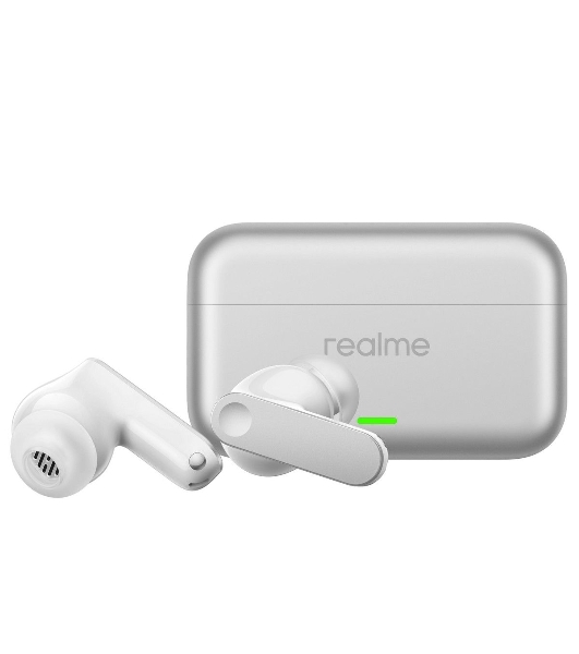 Наушники TWS Realme Buds T500 Pro серебристый, внутриканальные, Bluetooth, активное шумоподавление, до 56
