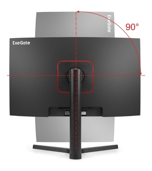 Монитор 27' ExeGate Combat EC2700TA VA 2560x1440, 165 Гц, 1 мс, 16:9, 300 кд/м², 1xHDMI, 1xDP, 2xUSB, 3.5 мм, изогнутый R1500, черный