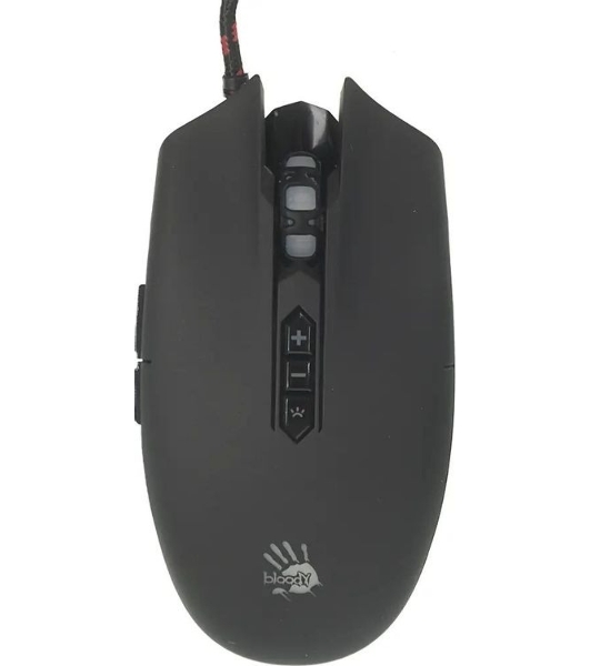 Мышь проводная A4Tech Bloody Q80 черный, 3200 dpi, USB, кнопки - 8
