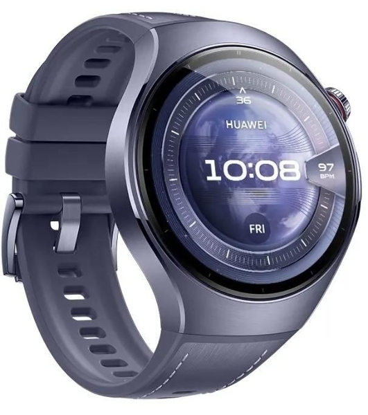Умные часы Huawei Watch 5 Rates-L39L, 1.5' LTPO AMOLED, Wi-Fi, Bluetooth, NFC, IP69, серый / пурпурный