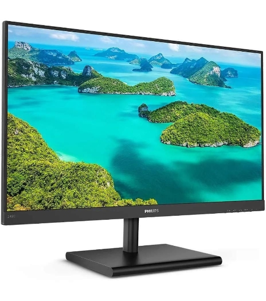 Монитор 23.8' Philips 245E1S IPS 2560x1440, 75 Гц, 4 мс, 16:9, 250 кд/м2, 1xHDMI, 1xDP, 1xVGA, 1x3.5 мм, черный